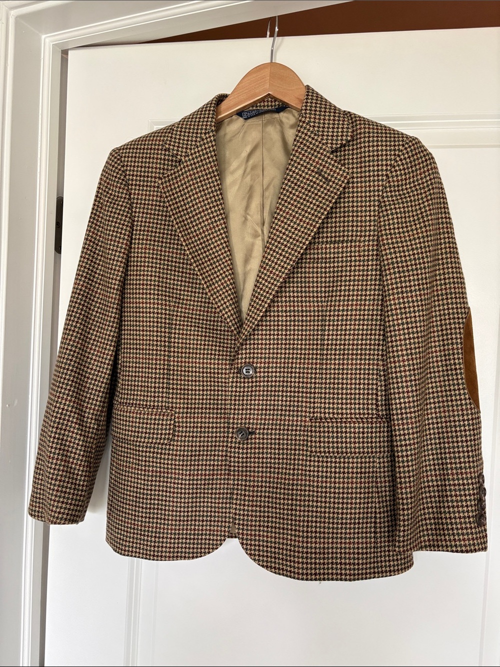 Polo by Ralph Lauren Boys Houndstooth Wool/ Silk Sport Coat